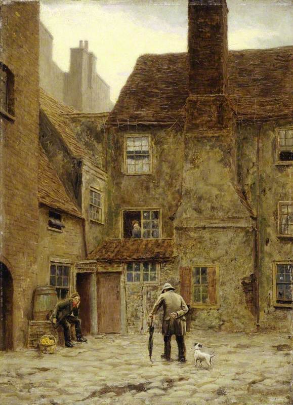 The Backyard of the 'Queen's Head Inn', 105, Borough High Street, Southwark, London