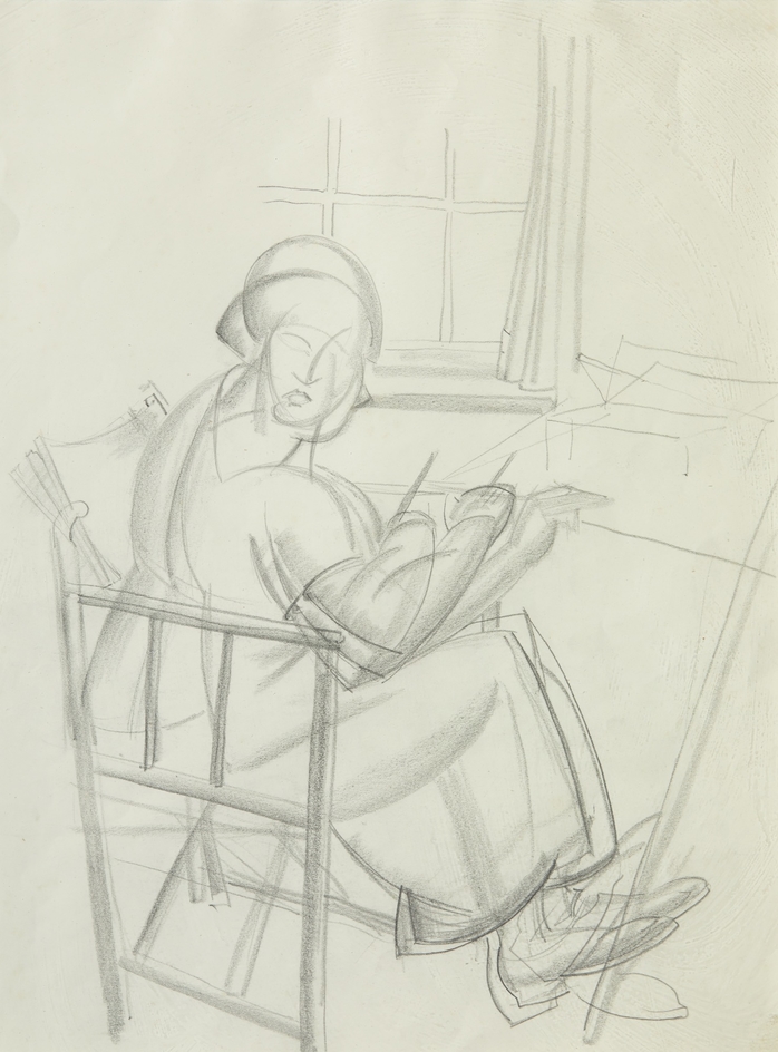 Woman Seated at an Easel