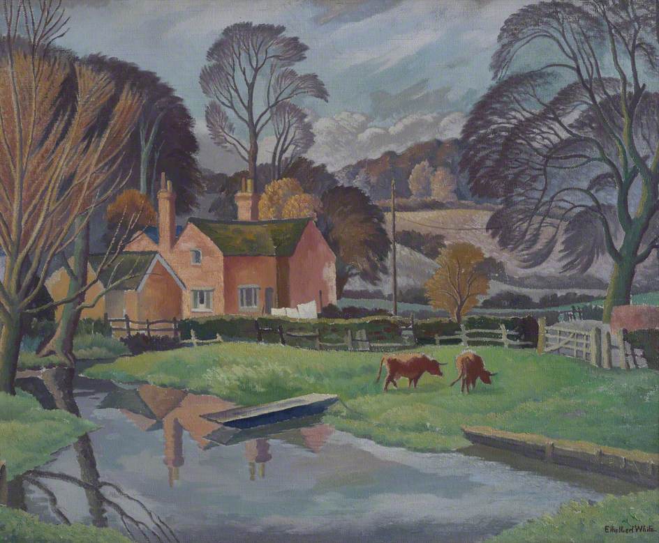 Landscape with Cows and a Punt