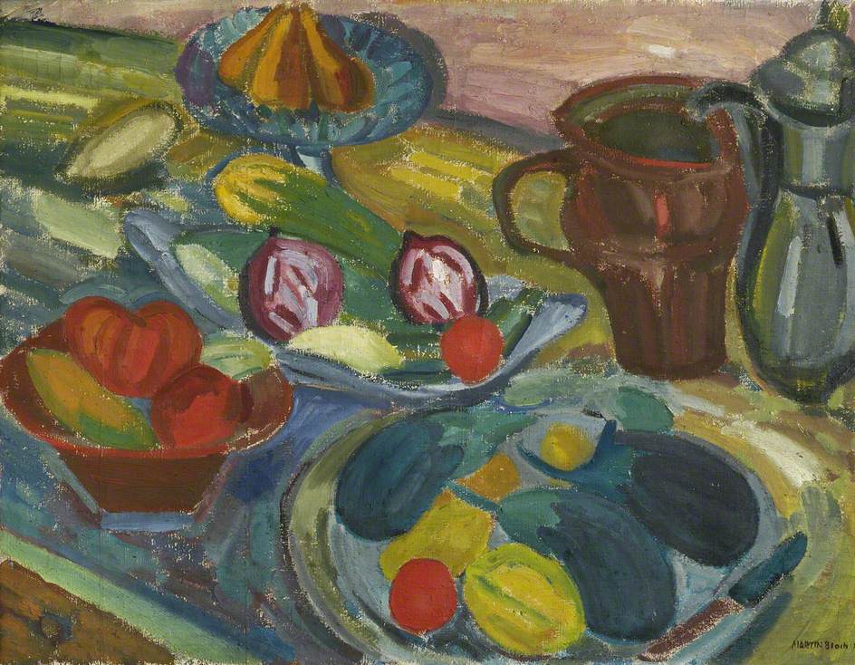 Still Life with Jugs and Aubergines