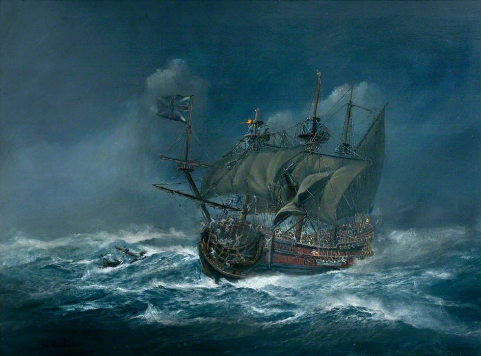 Sinking of the 'Association' in 1707