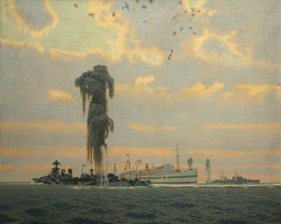 Rescue of the Hospital Ship 'Aba' by HMS 'Coventry'