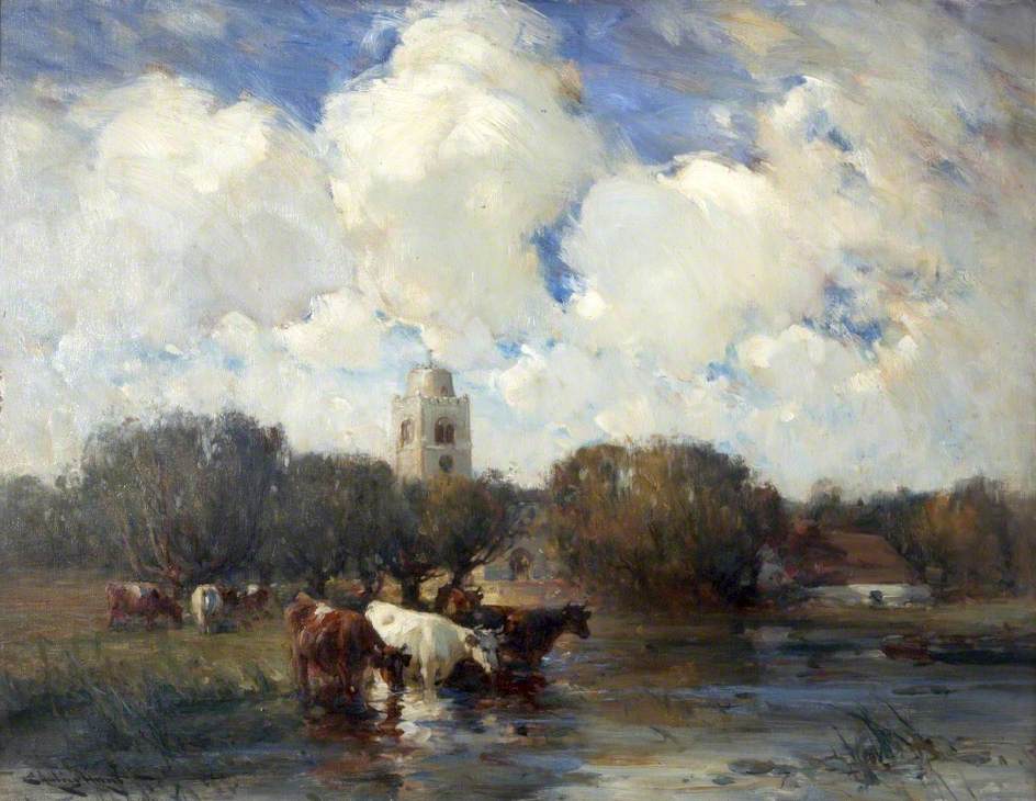 Cows and a Village