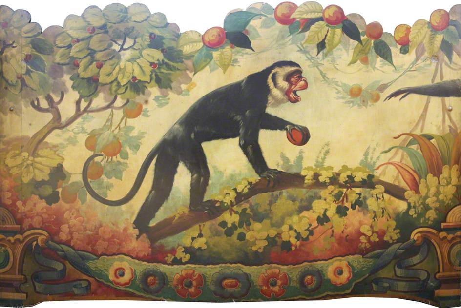 Jungle Scene with a Monkey