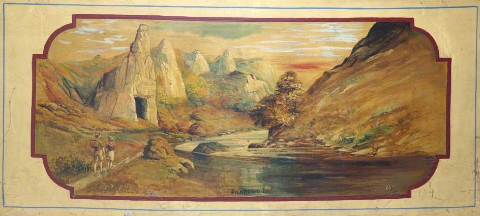 Proctor's Hoopla: Landscape Scene, Pickering Tors, Dovedale, Derbyshire