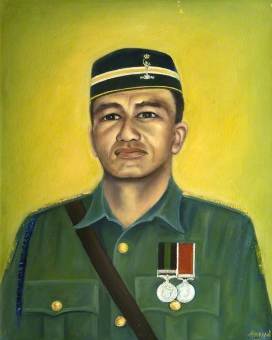 Captain 'Barney' Mansur Bin Mohammed Desa of 18 Signal Regiment