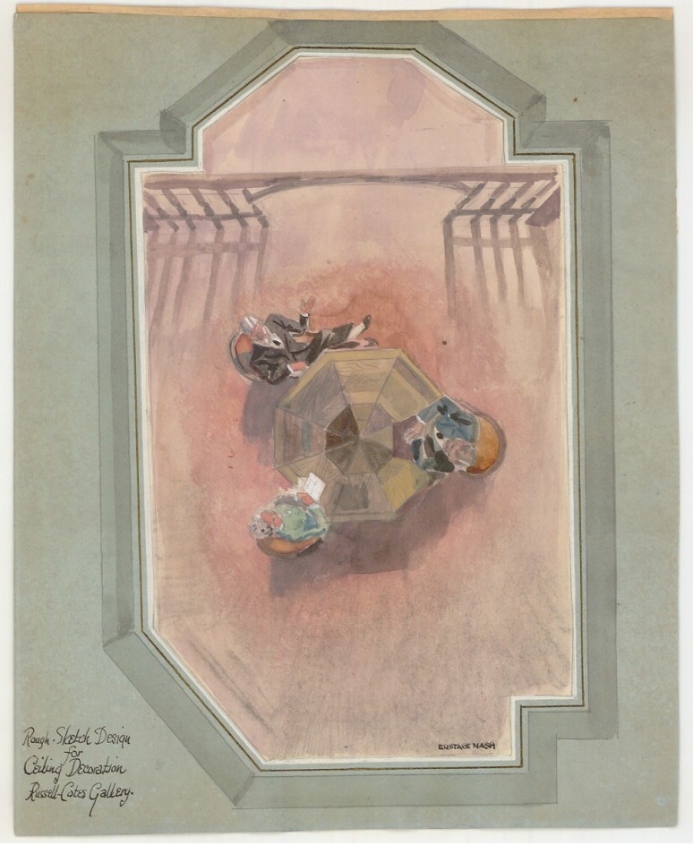 Rough Design Sketch for Ceiling Decoration, Russell-Cotes Art Gallery & Museum