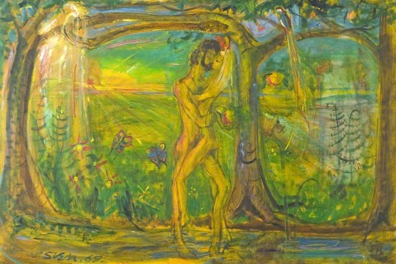 Creation Cycle 11, Adam and Eve, Temptation in Paradise