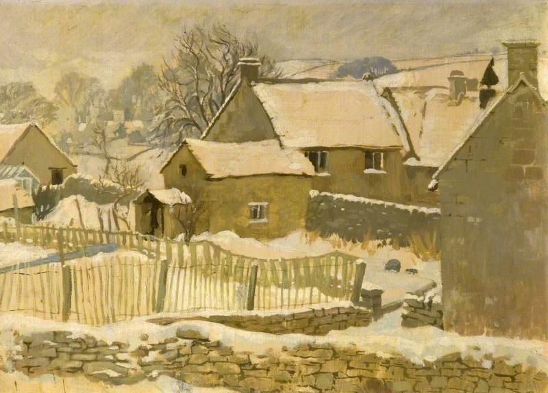 Winter Scene from the Artist's Cottage, Brockhampton, Gloucestershire