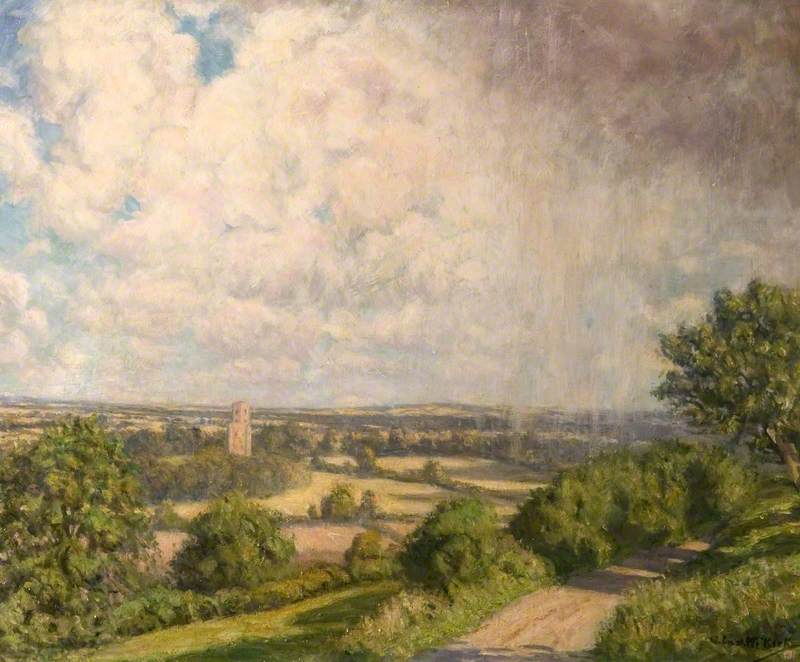 Cranborne Chase, Dorset, a View towards Horton Tower