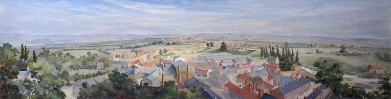 Panorama of South Church, Bishop Auckland, County Durham