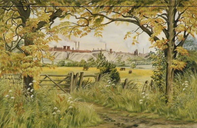 Landscape with Consett Steel Works*