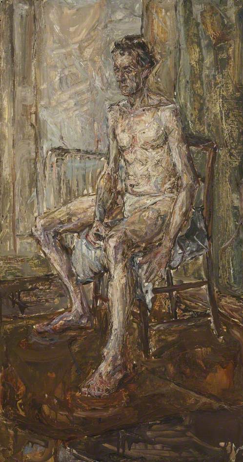 Portrait Sitting Nude Male