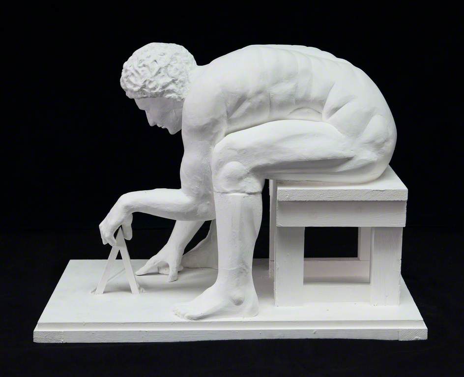 Isaac Newton: A Maquette Based on William Blake's 1795 Monotype Image