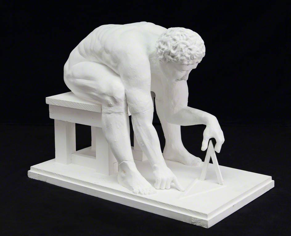 Isaac Newton: A Maquette Based on William Blake's 1795 Monotype Image