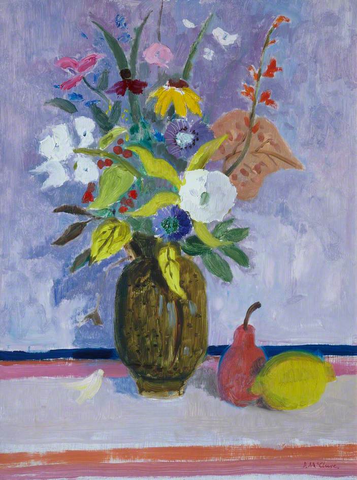 Flowers with Red Pear