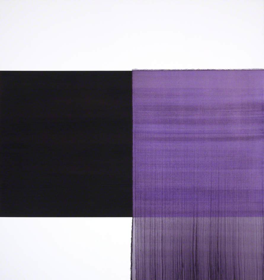 Exposed Painting: Cobalt Black, Violet, Charcoal Black