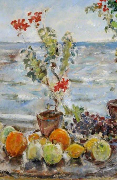 Geraniums and Fruit, Robin Hood's Bay, North Yorkshire