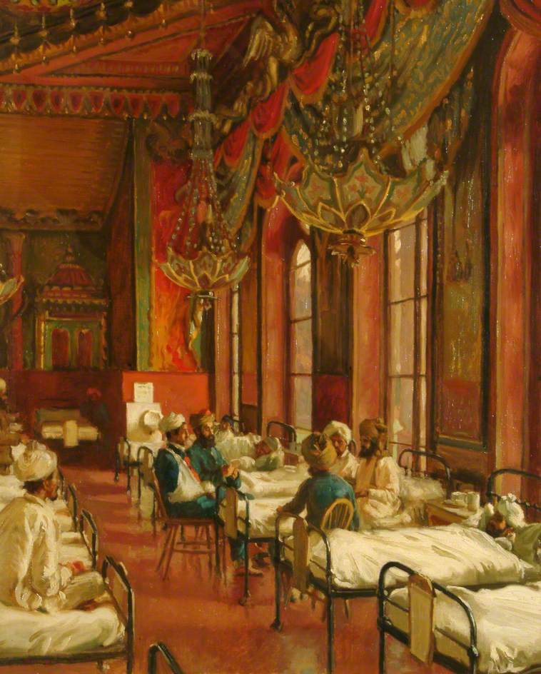 Music Room of the Royal Pavilion as a Hospital for Indian Soldiers