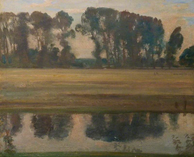 River Landscape with Trees