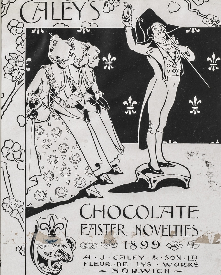 Design for an Advert or Box Top, 'Caley's Chocolate Easter Novelties'
