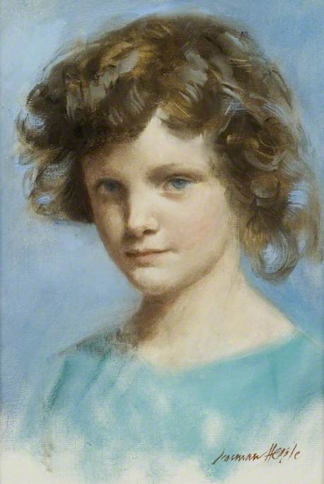 Portrait of a Little Girl in Blue