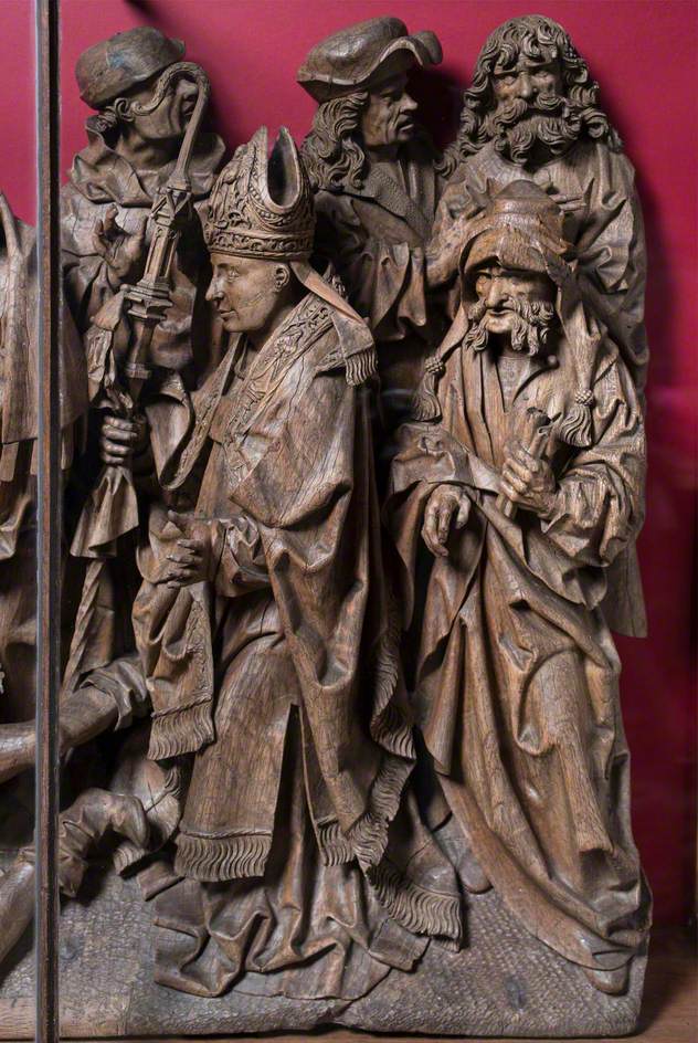 Altarpiece Scene Thought to Depict the Exorcism of a Young Man, Possibly Performed by Bishop Valerius and Vicentius