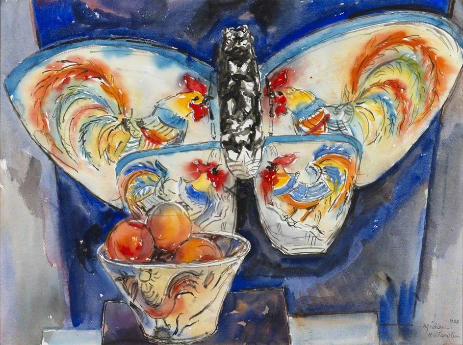 Fruit Bowl and Butterfly Kite