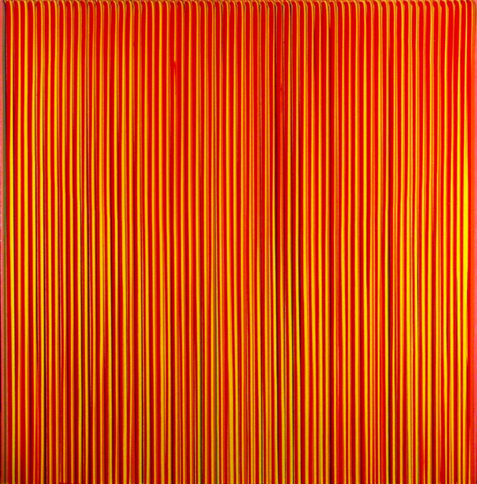 Poured Lines, Light Red, Green, Blue, Yellow, Orange, Yellow, Red