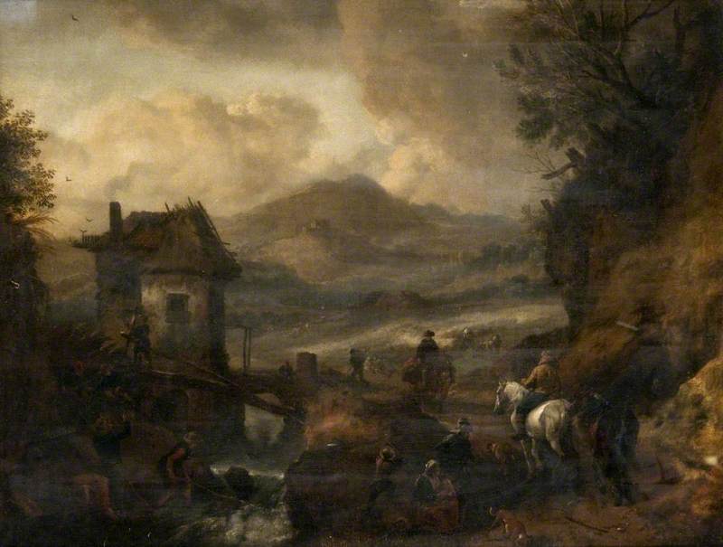 Landscape with a Watermill and Figures