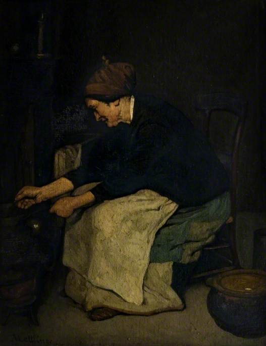 Woman Cooking at a Stove