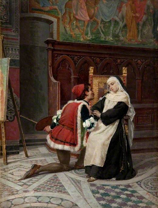 Filippo Lippi Paying Court to Lucrezia Buti (A Painter and his Model: Artist and Sitter)