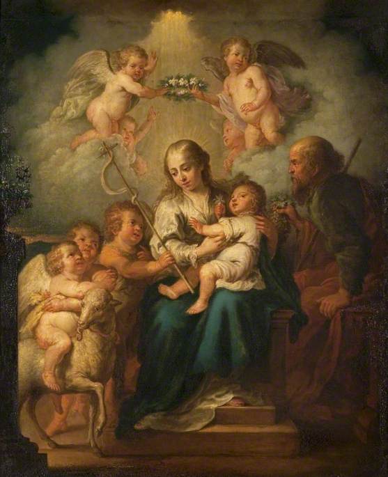 The Holy Family, Saint John and Angels