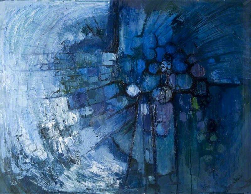 Blue Abstract Art UK