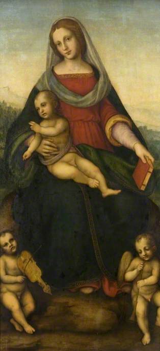 Virgin and Child with Two Musician Angels