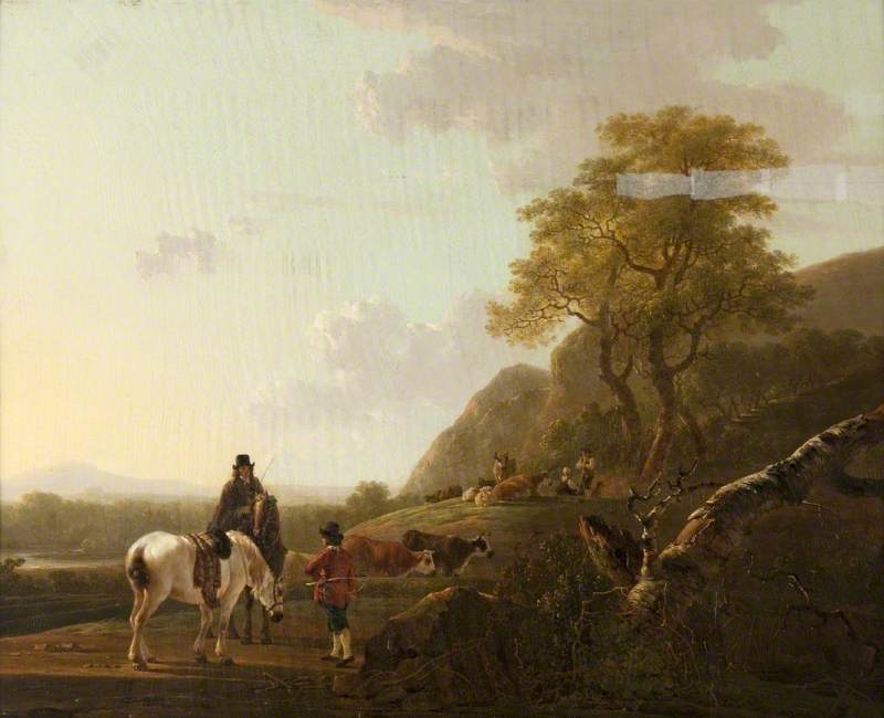 Landscape with Horsemen and Cattle