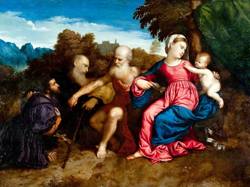 Virgin Mary and Child with Saints Jerome and Anthony Abbot and a Donor