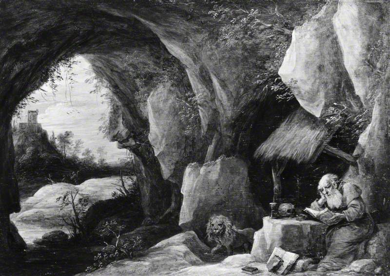 Saint Jerome in a Rocky Landscape