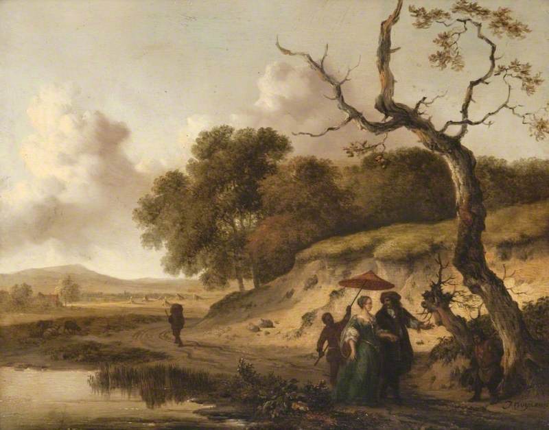 Landscape in Dunes with a Married Couple