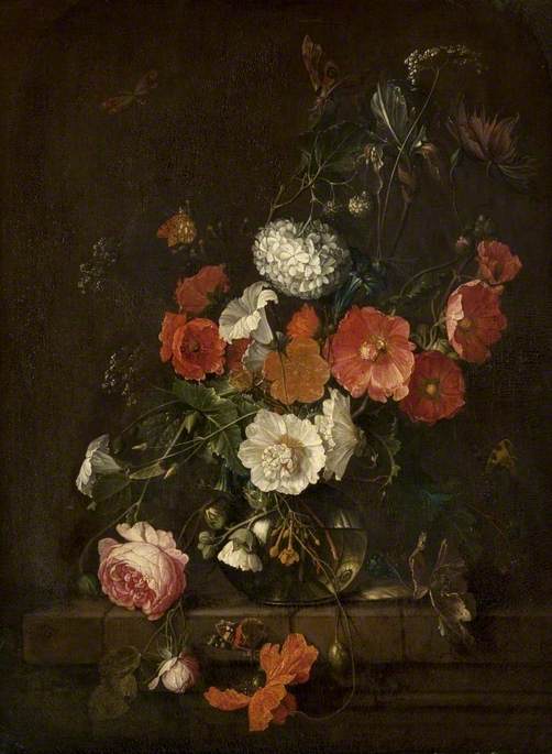Still Life: Flowers in a Glass Vase