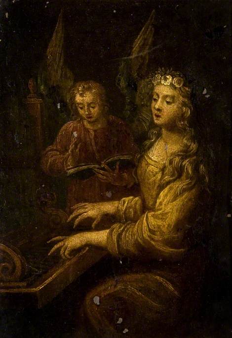 Saint Cecilia with an Angel