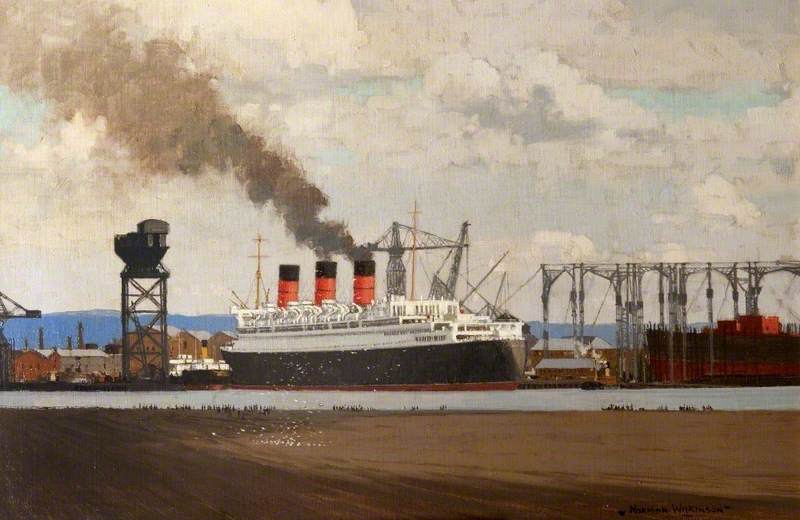Fitting Out: RMS 'Queen Mary' at Clydebank, 1936