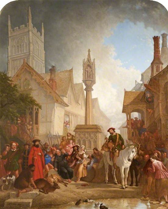 Cirencester Market Place, Gloucestershire, the Distribution of Bucks and Does from Braden Forest, 1420