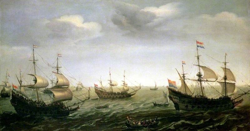 The Departure of Admiral Houtman's Fleet for the East Indies