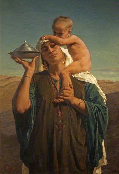 Bedouin Mother and Child (Afterglow)