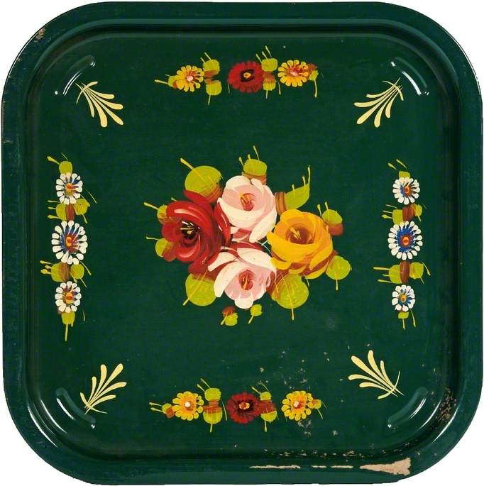 A Painted Ware Tray