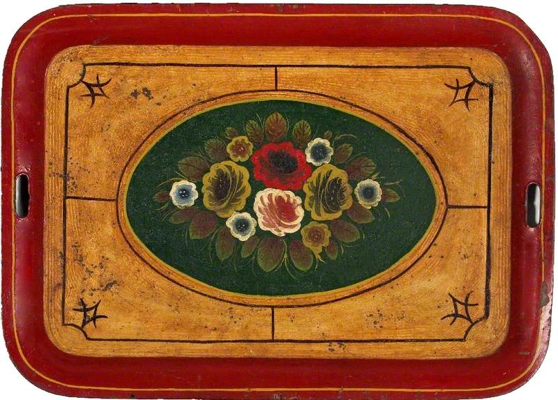 A Painted Ware Tray