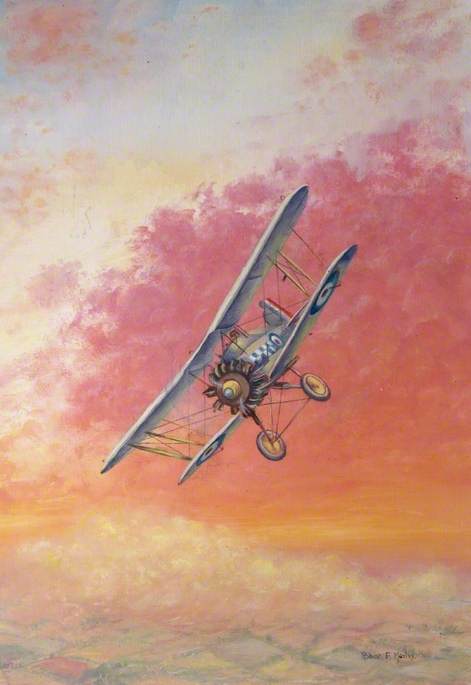 Biplane with RAF Markings