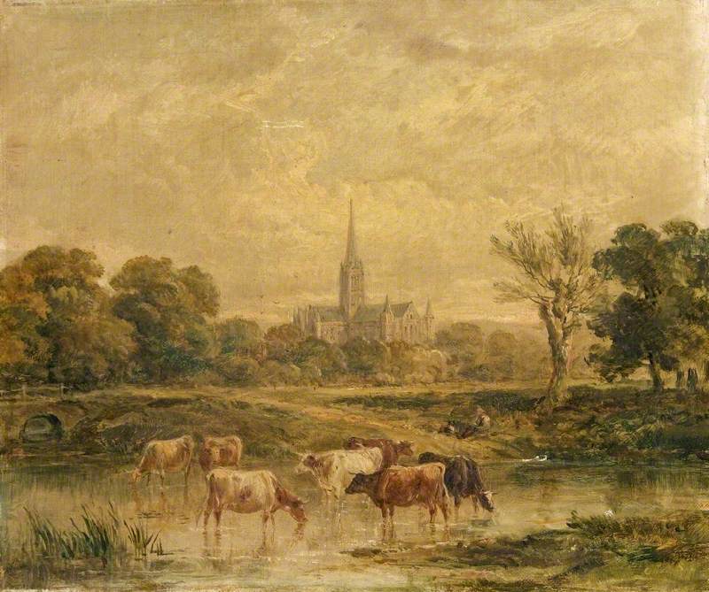 North-West Prospect of Salisbury Cathedral, Wiltshire