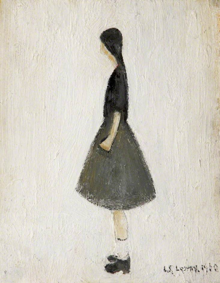 Portrait of a Girl with Short White Socks